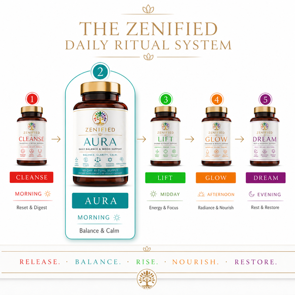Aura as step two in the Zenified five-blend ritual