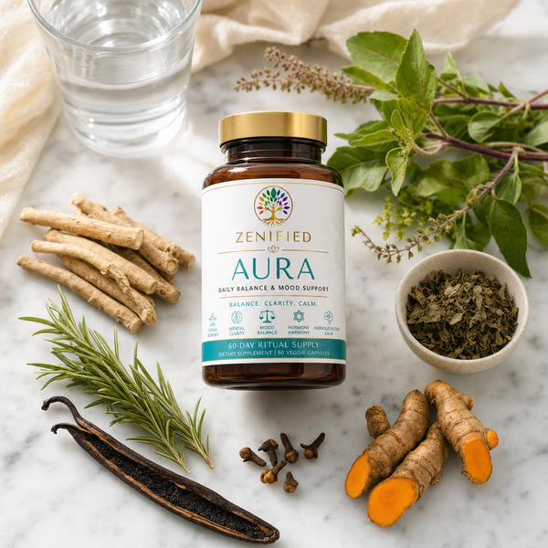 Zenified Aura botanical lifestyle scene