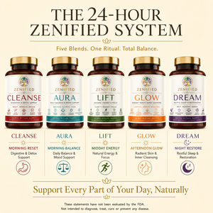 Zenified five-pack morning-to-night wellness ritual