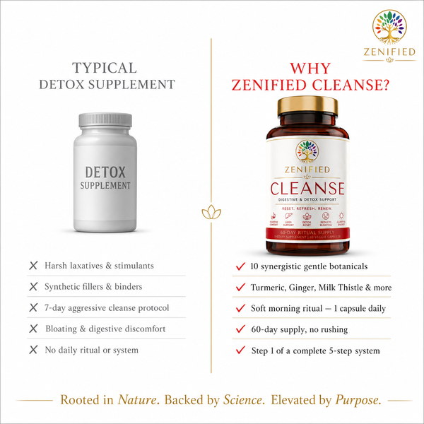 Zenified Cleanse botanical digestive support features