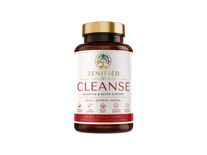 Zenified Cleanse botanical morning reset supplement bottle