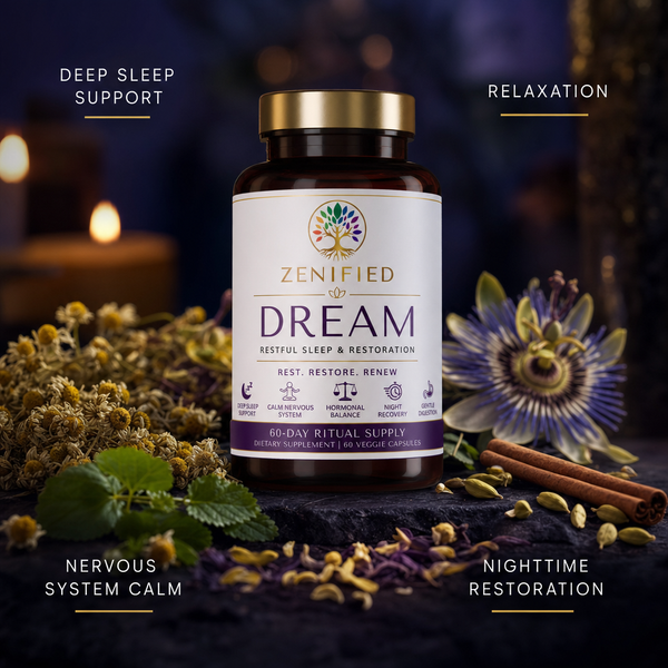 Dream restful evening and restoration benefits infographic