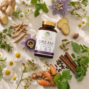 Zenified Dream botanical nighttime lifestyle scene
