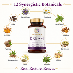 Dream ingredients with passionflower, chamomile and ashwagandha