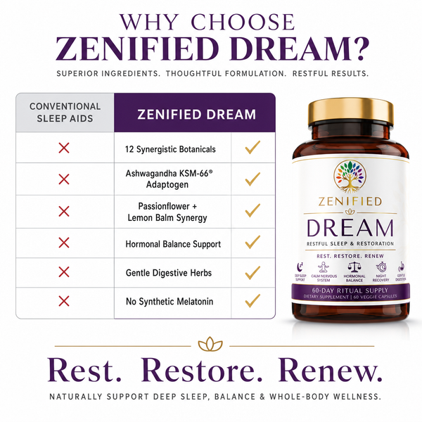 Zenified Dream melatonin-free nighttime ritual features