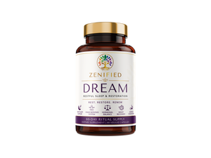 Zenified Dream botanical evening relaxation supplement bottle