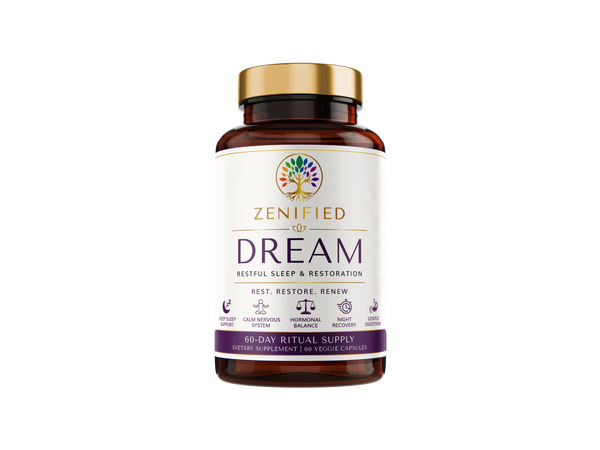 Zenified Dream botanical evening relaxation supplement bottle