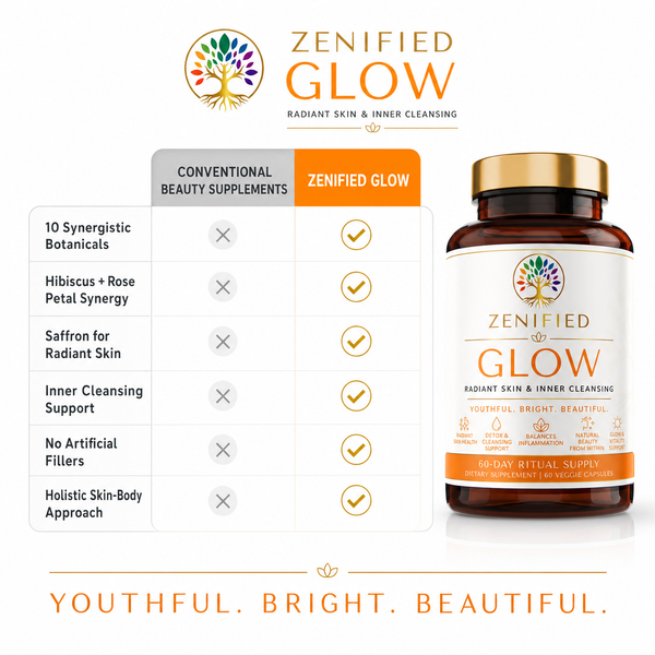Zenified Glow botanical skin and radiance features