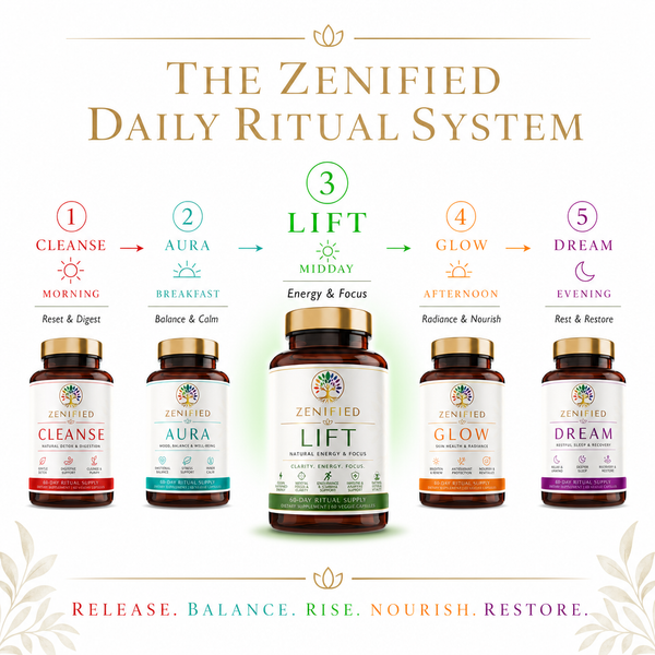 Lift as step three in the Zenified five-blend ritual