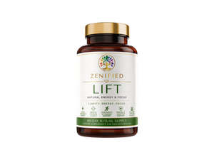 Zenified Lift botanical energy and focus supplement bottle